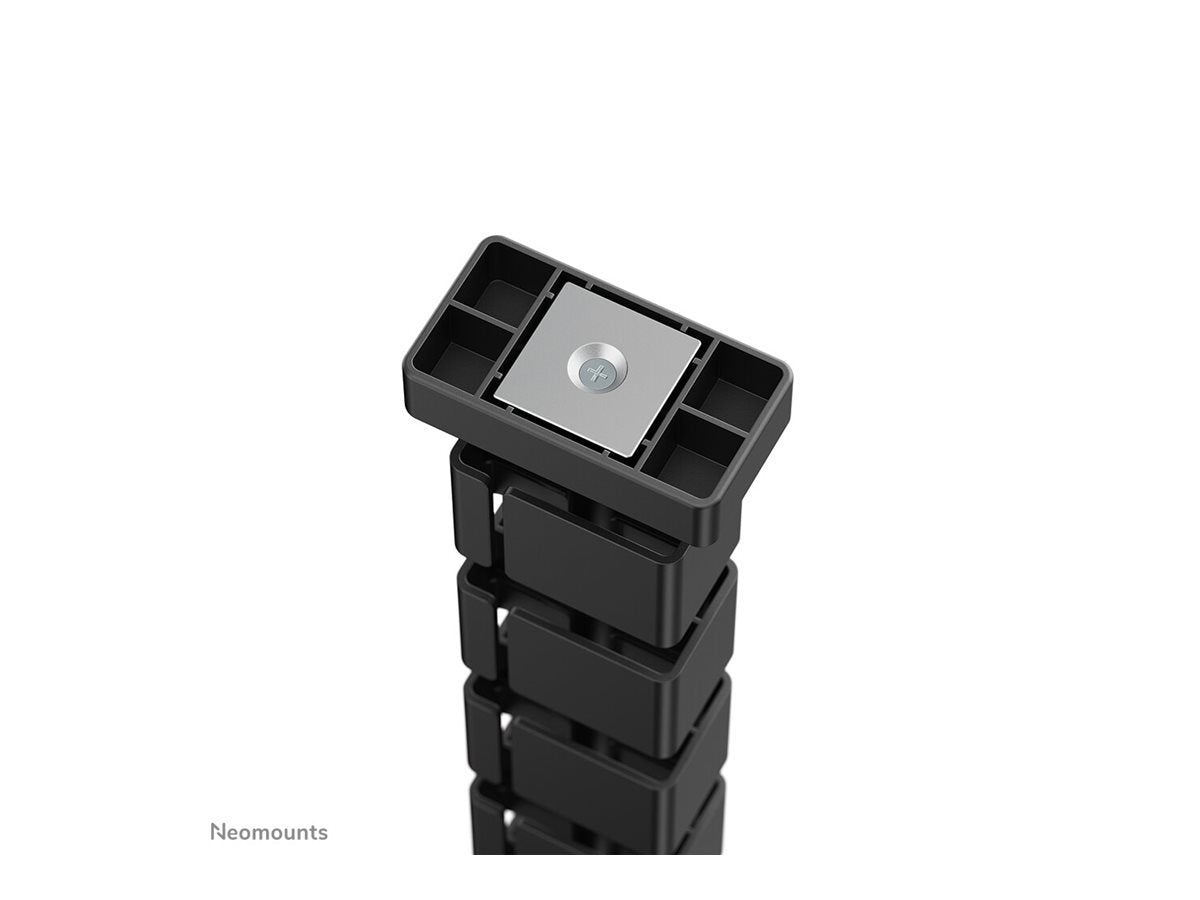 NEOMOUNTS Cable Spine Organizer for sit/stand desk frames magnet mounted black