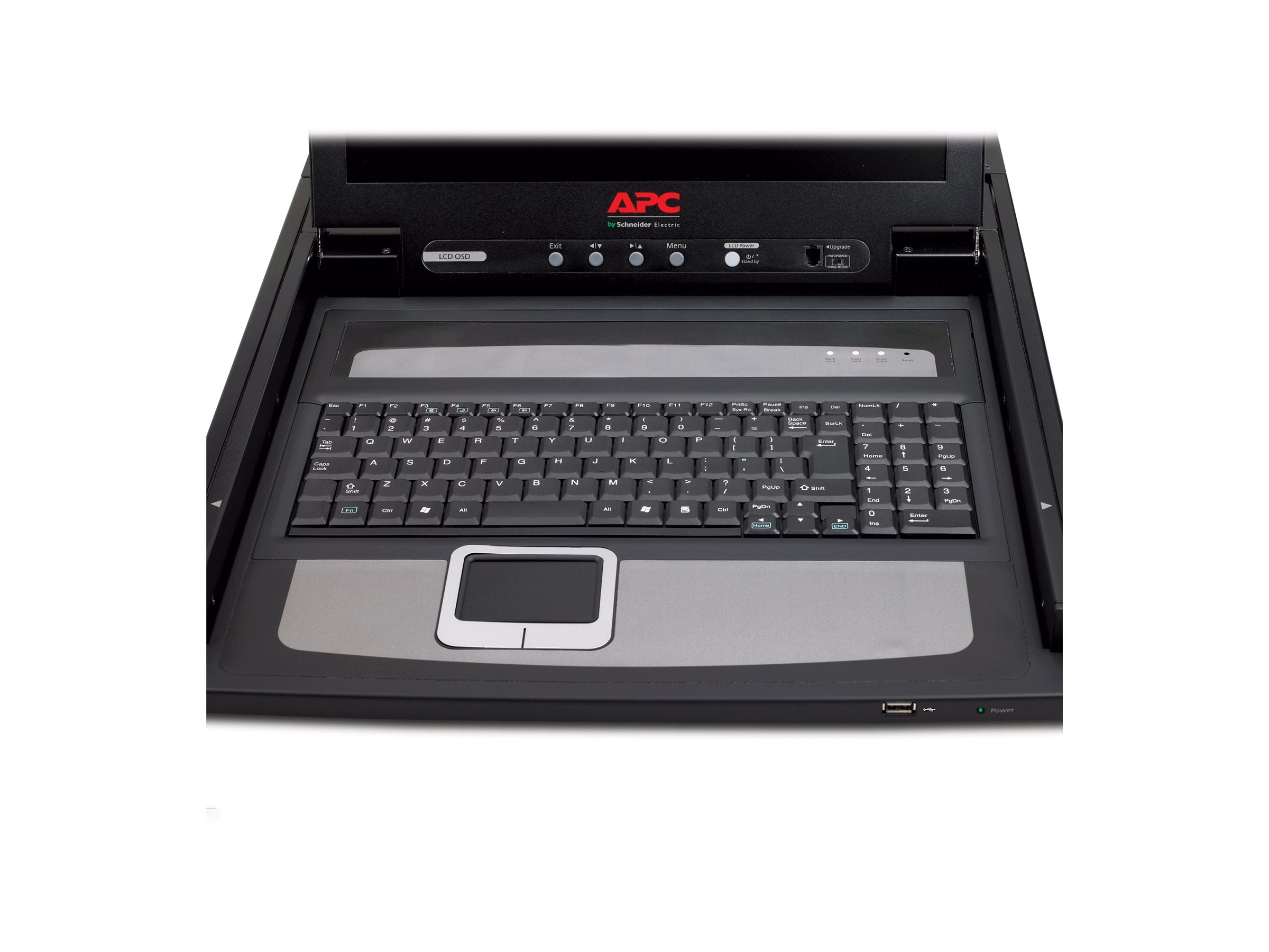 APC LCD Console KVM console 19inch rack-mountable 1280 x 1024 VGA Black 1U