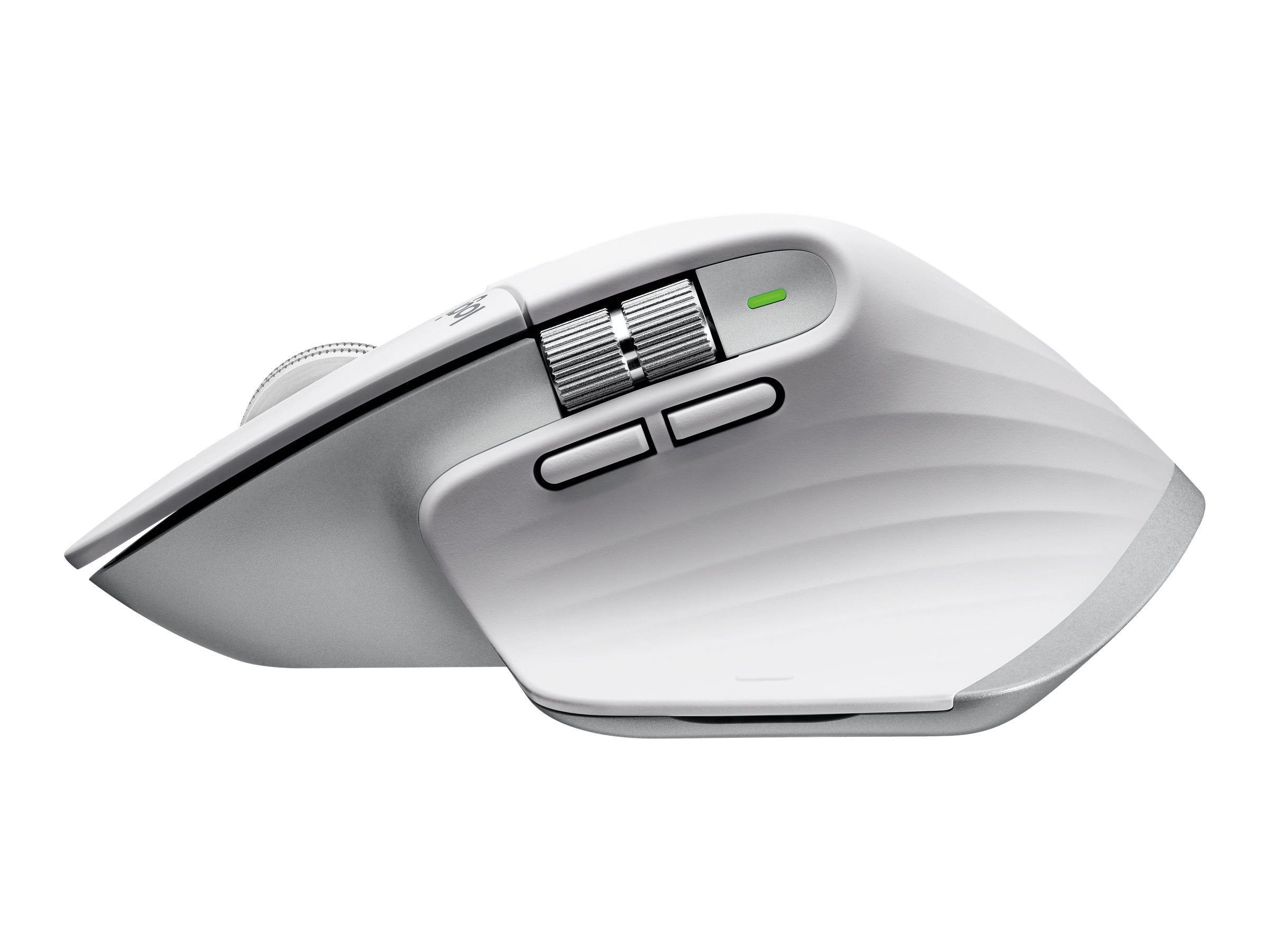 LOGITECH Master Series MX Master 3S for Mac Mouse ergonomic optical 7 buttons wireless Bluetooth 2.4 GHz pale grey for Apple MacBook