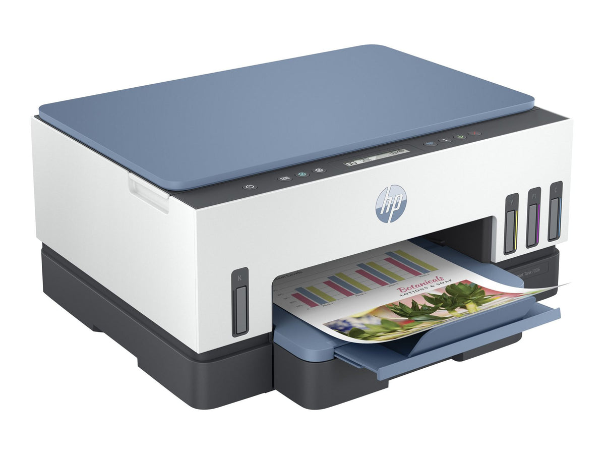 HP Smart Tank 7006 All-in-One MFP colour inkjet refillable 216x297mm A4 13ppm Copy 15ppm Print 250sheets USB Wi-Fi Bluetooth