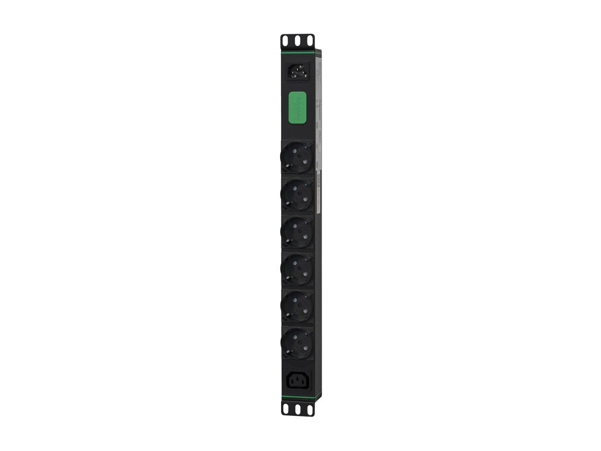 APC Easy Rack PDU Basic horizontal 1-phase 2.3 kW 230 V 10 A 6 x SCHUKO and 1 x C13 sockets IEC60320 C14 input