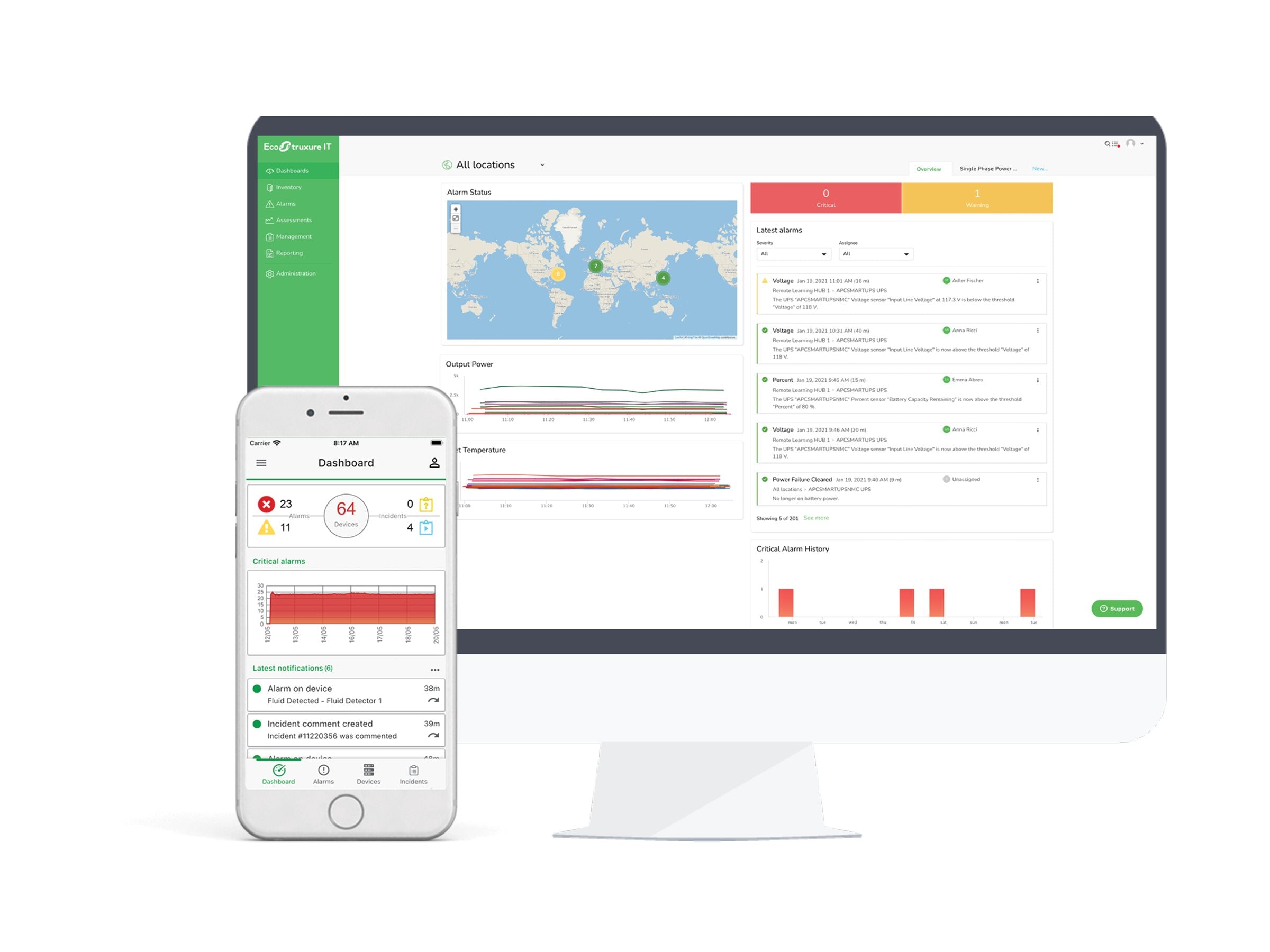 APC EcoStruxure IT Expert 100 nodes 1year billed monthly