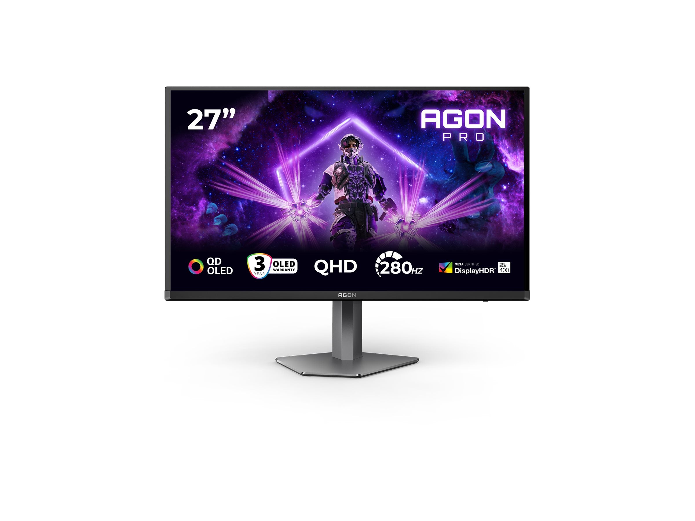 AOC AG276QZD2 27p OLED 2560x1440 240Hz FreeSync HDMI Black/Grey