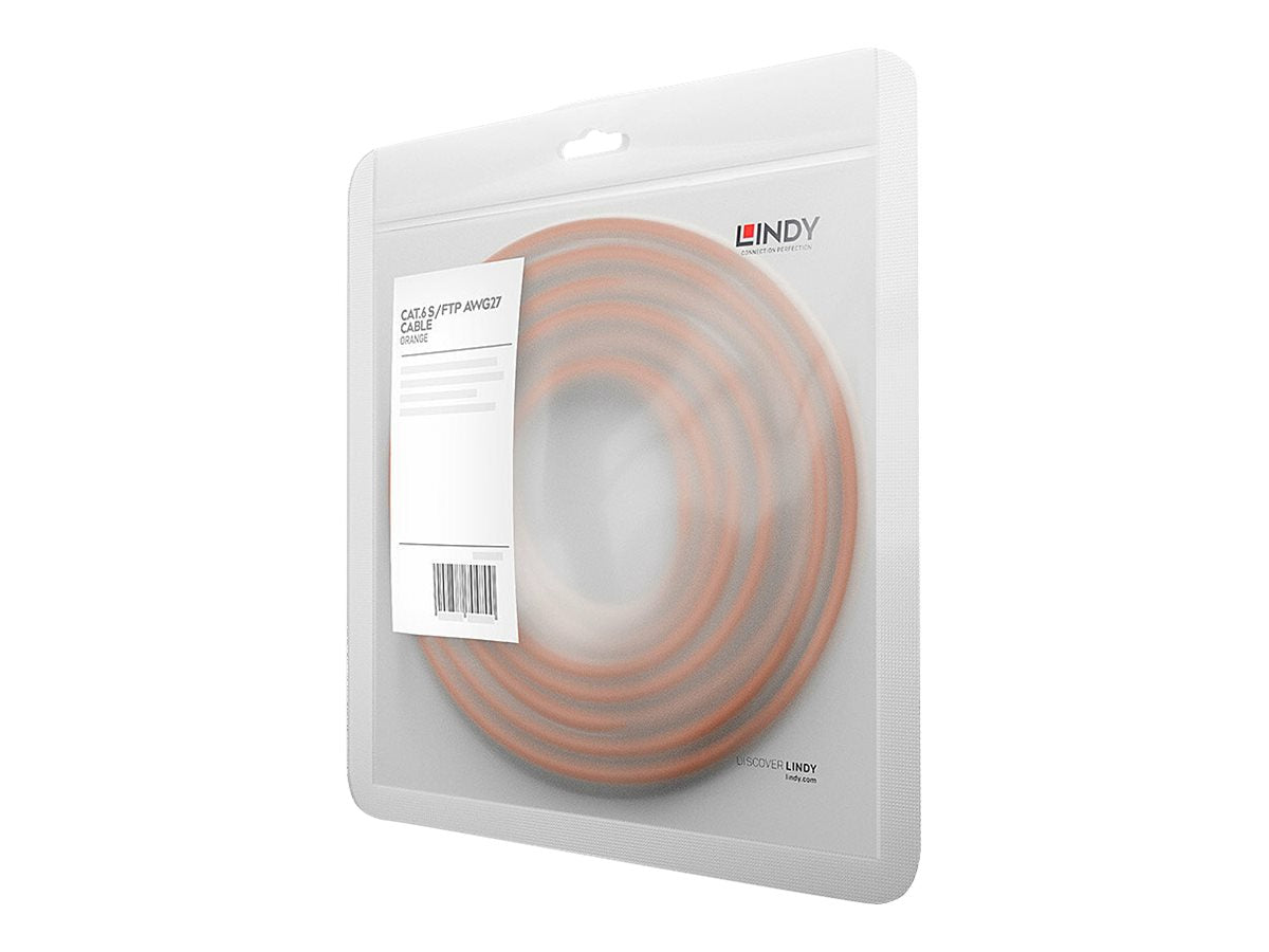 LINDY Cat.6 S/FTP Cable orange 0.3m Patchcable