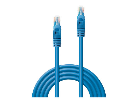 LINDY Basic Cat.6 U/UTP Cable Blue 0.3m