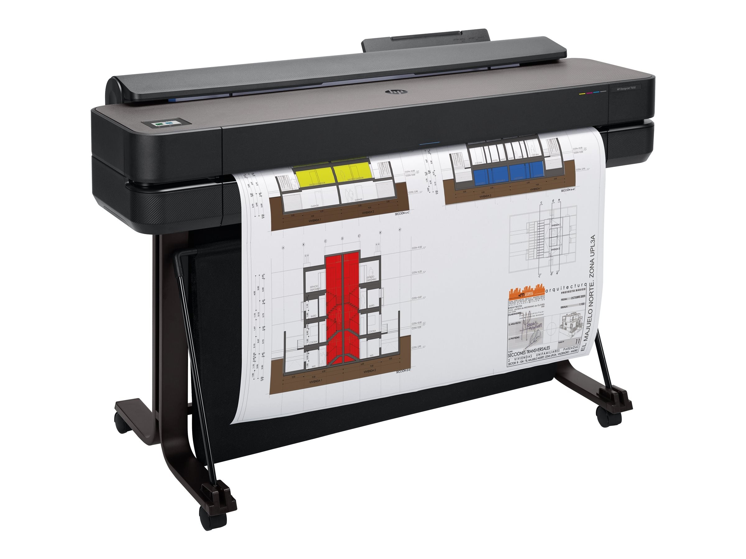 HP DesignJet T650 36p LFP 2025 Colour Ink-Jet A0 ANSI D Roll 91.4cmx45.7 m 2400x1200dpi 0.45 min/page USB LAN Wi-Fi