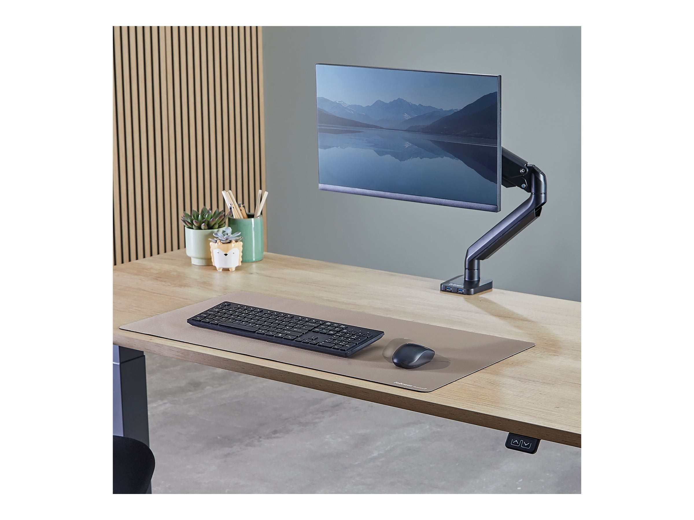 FELLOWES TAPIS SOUS MAIN DE BUREAU SABLE