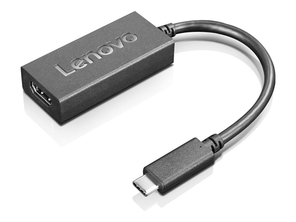 LENOVO - Adaptateur vidéo - 24 pin USB-C mâle pour HDMI femelle - 24 cm - noir - support pour 4K60Hz (3840 x 2160)