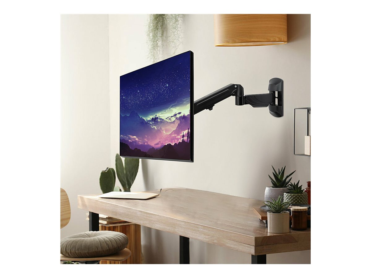 Lindy 40712 Wall Mounted Single Mount Display Gas Spring Arm