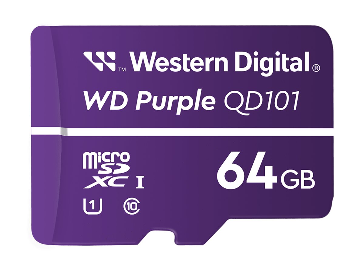WD Purple 64Go Surveillance microSD XC Class - 10 UHS 1