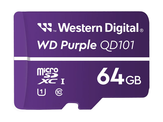 WD Purple 64Go Surveillance microSD XC Class - 10 UHS 1