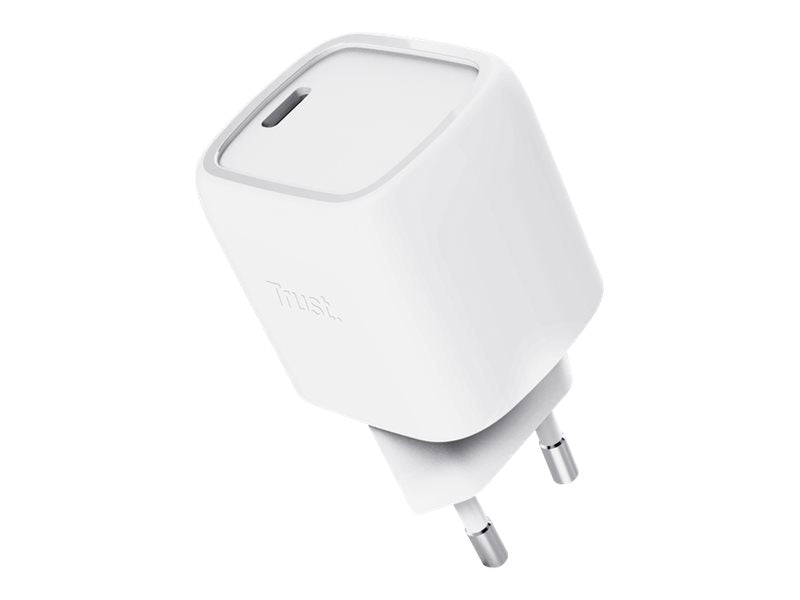 TRUST Alimentation universelle MAXO USB-C 30 watts GAN Smartphone tablette 1 port - Blanche