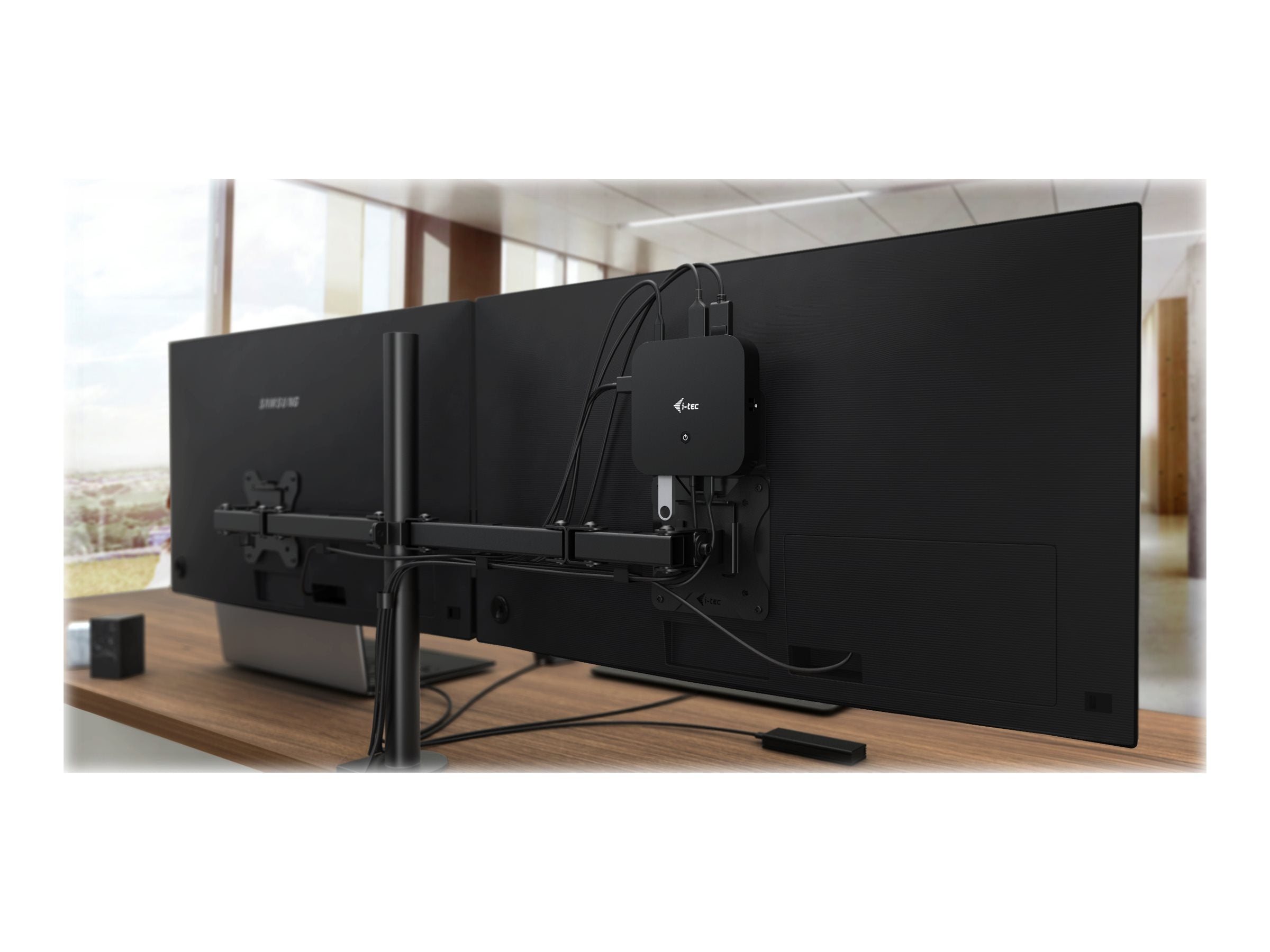 I-TEC USB-C Dual Display MST DS 1xDP 1xHDMI 1xGLAN 3xUSB 3.0 2x USB 2.0 1xUSB-C-Datei 1xAudio/Mic Jack 1x100W USB-C PD