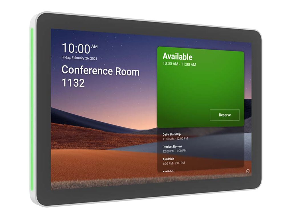 LOGITECH Tap Scheduler Purpose-Built Scheduling Panel for Meeting Rooms Video conferencing device Zoom Certified