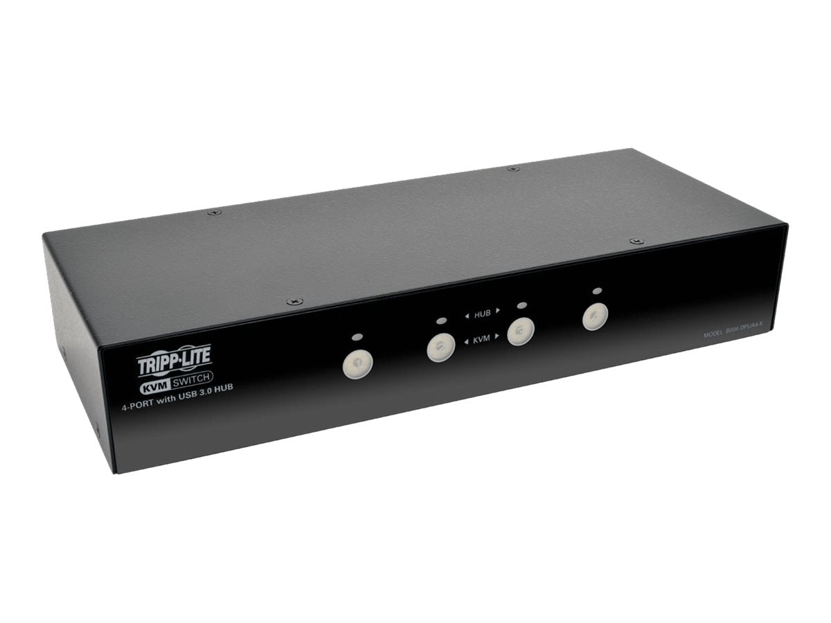 EATON TRIPPLITE 4-Port DisplayPort KVM Switch w/Audio Cables and USB 3.0 SuperSpeed Hub KVM audio USB switch 4xKVM audio