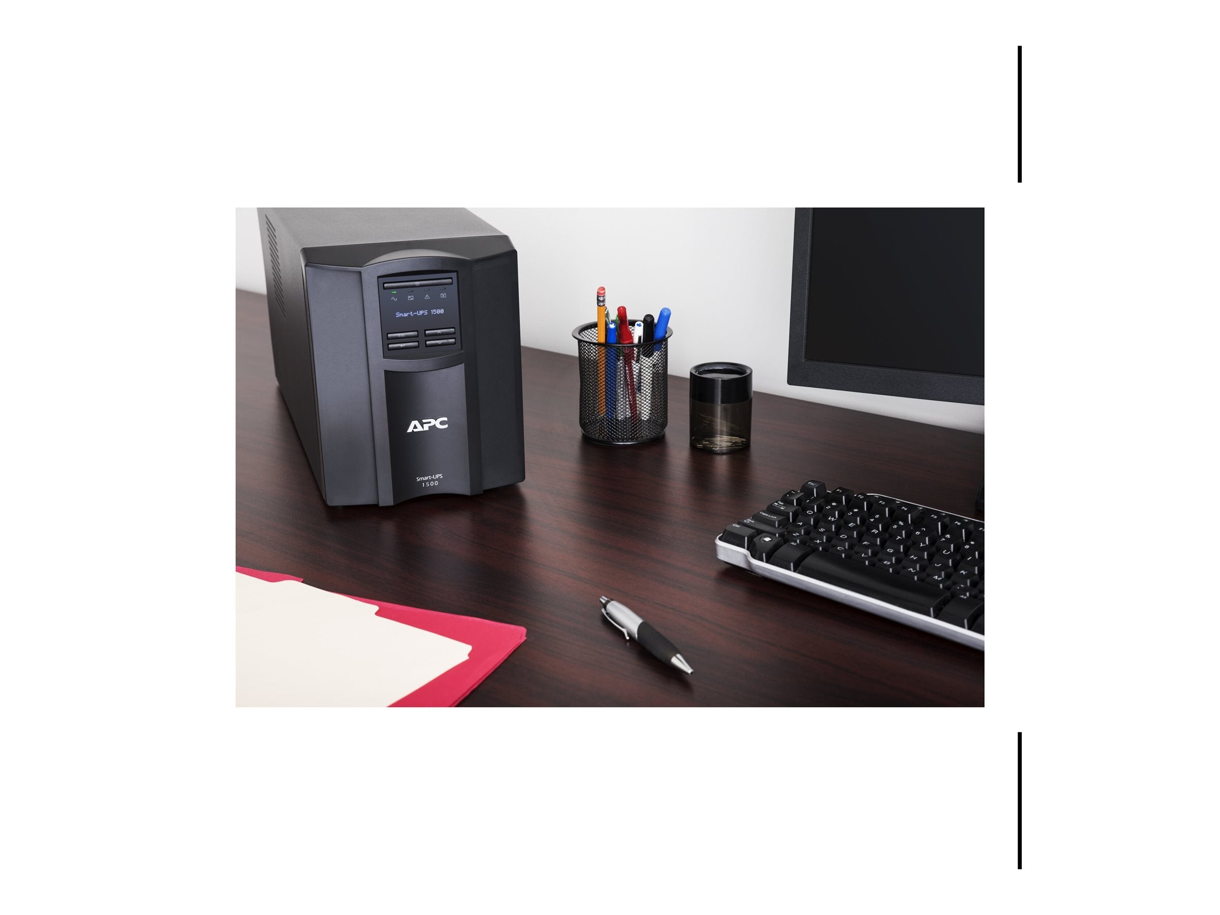 APC Smart-UPS SMT1500IC UPS AC 220/230/240V 1000Watt 1500VA RS-232 USB output connectors 8 Black with APC SmartConnect
