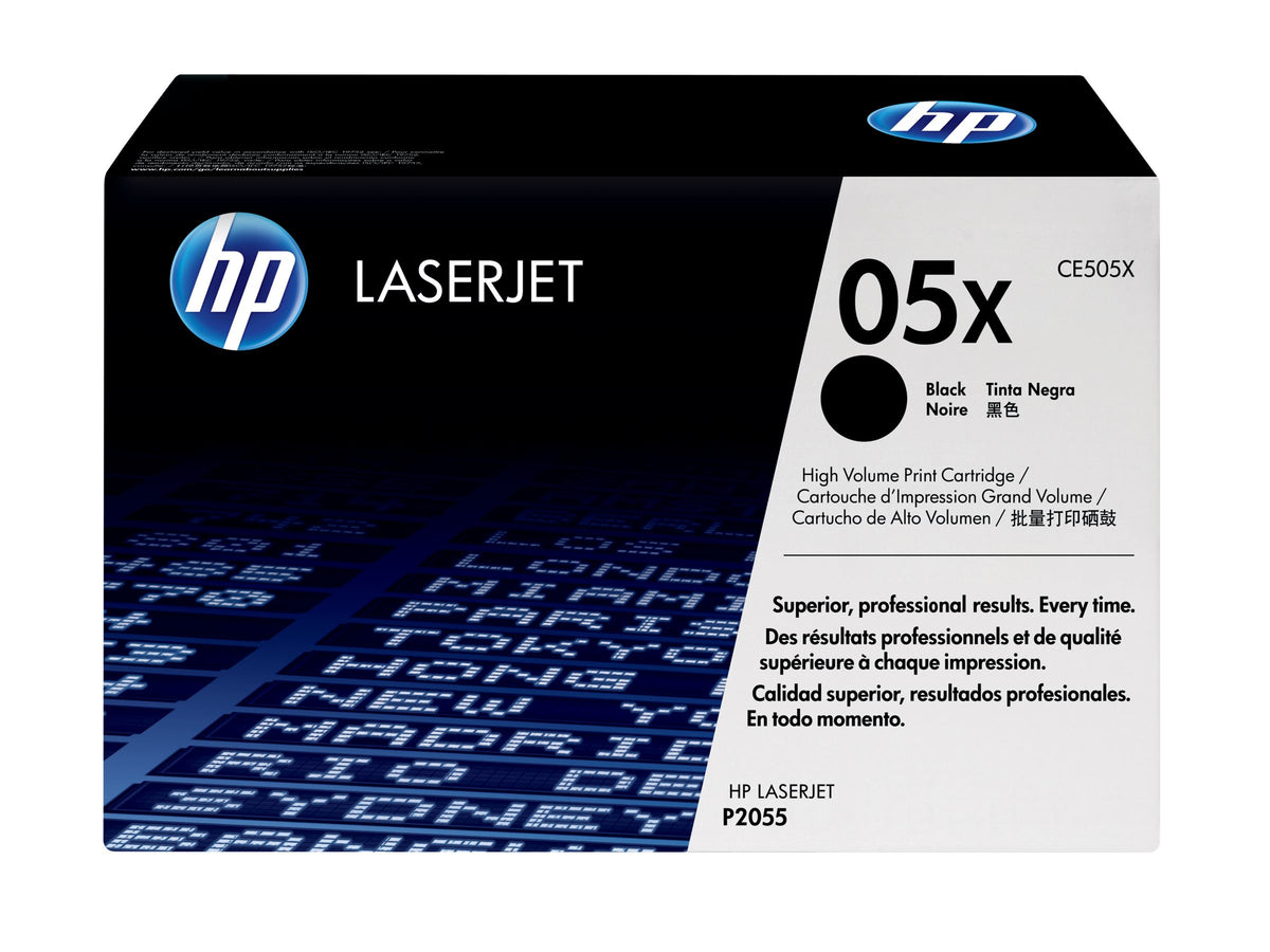HP 05X original LaserJet Toner cartridge CE505X black high capacity 6.500 pages 1-pack Smart Printing Technology