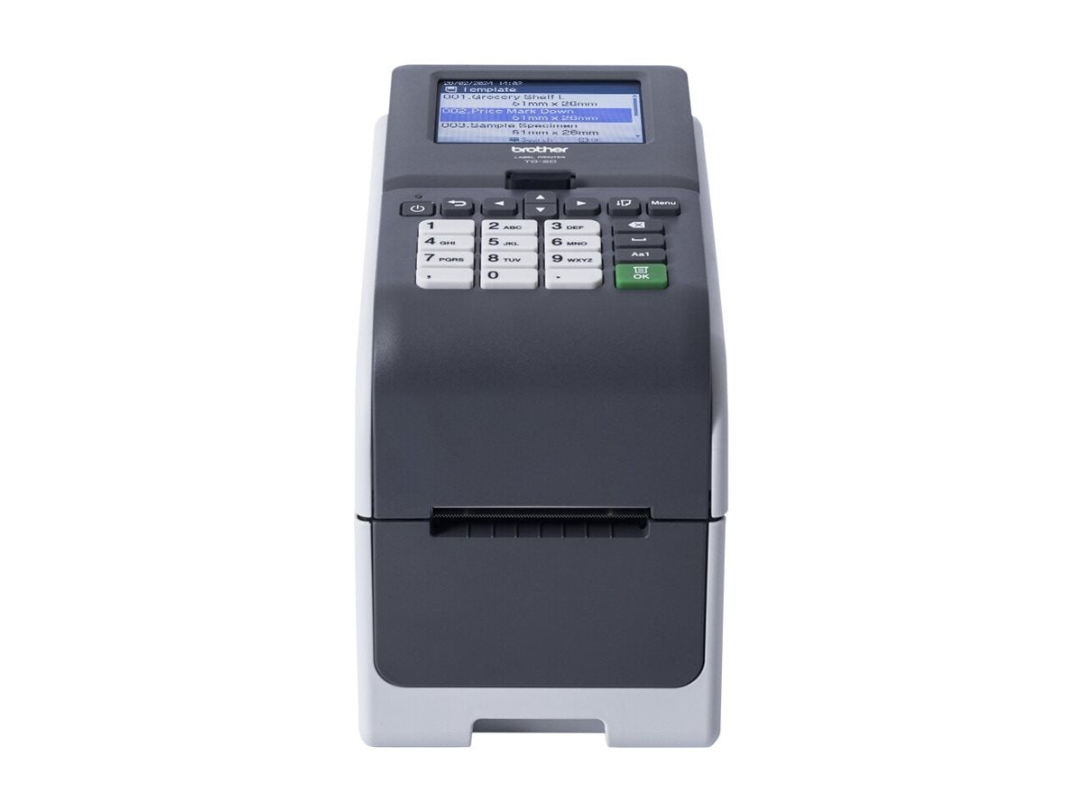 BROTHER 2p label printer USB connection 203dpi Ethernet Battery Possible touch screen