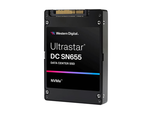 WESTERN DIGITAL Ultrastar DC SN655 U.3 7.68To PCIE TLC RI-1DW/D Dual Port BICS5 ISE