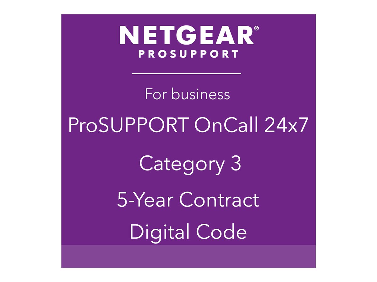 NETGEAR Pack ProSUPPORT 5 ans OnCall 24/7 CatÃ©gorie 3
