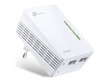 TP-LINK AV600 2-port Powerline WiFi Extender 500Mbps Powerline datarate 300Mbps wireleses N Plug and Play 2 fast ethernet port