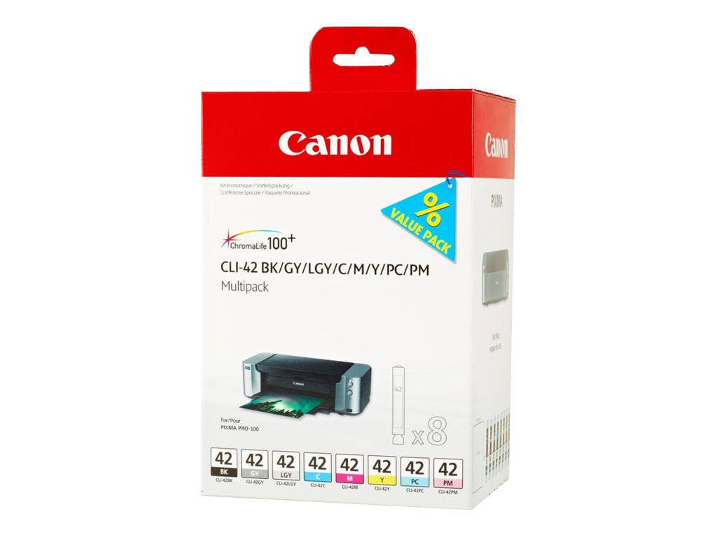 Ink/CLI-42 Cartridge CPcMPmYMkGLg