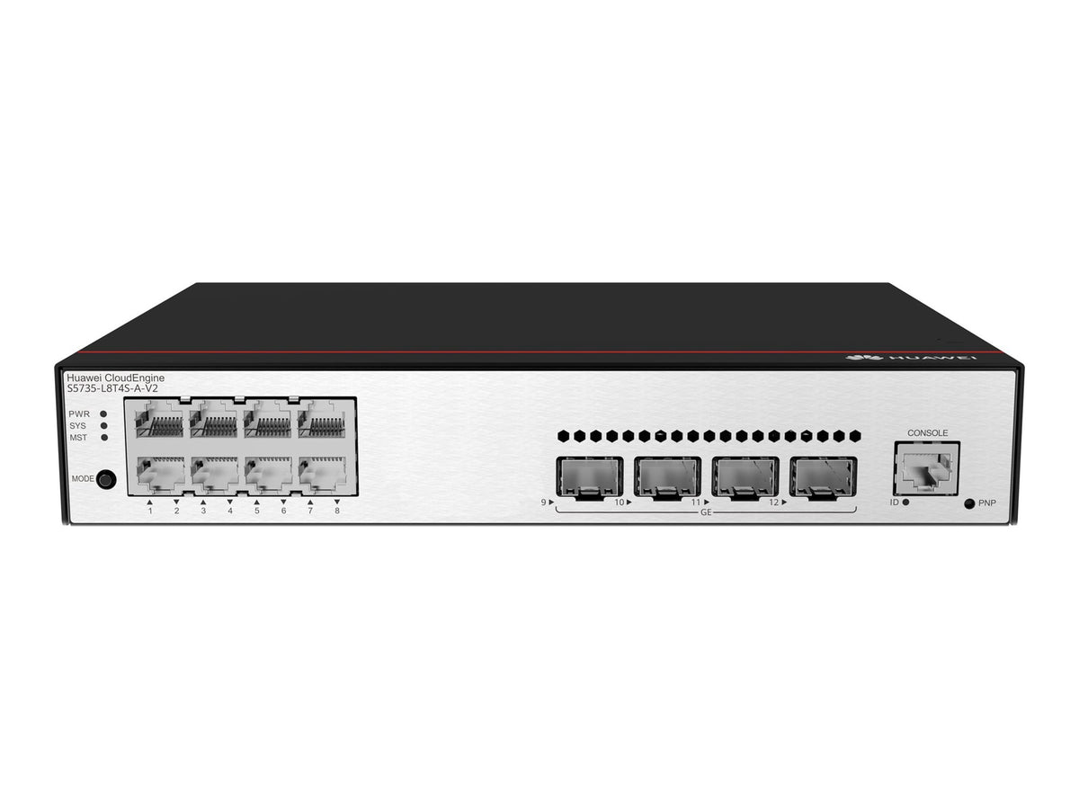 HUAWEI S5735-L8T4S-A-V2 8x10/100/1000BASE-T Ports 4xGE SFP Ports AC Power
