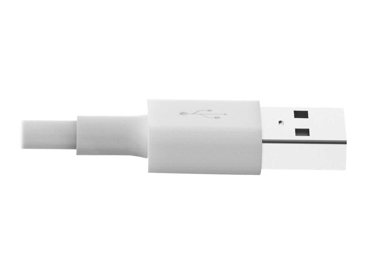 EATON TRIPPLITE USB-A to Lightning Sync/Charge Cable M/M MFi Certified White Data / power cable USB M to Lightning M 1m white