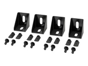 Right Angle Connector x4 Black