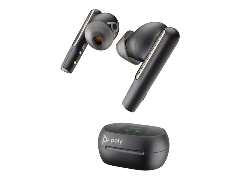 HP Poly Voyager Free 60+ UC M Carbon Black Earbuds +BT700 USB-C Adapter +Touchscreen Charge Case Casque Sans fil Ecouteurs Appels/Musique USB Type-C Bluetooth