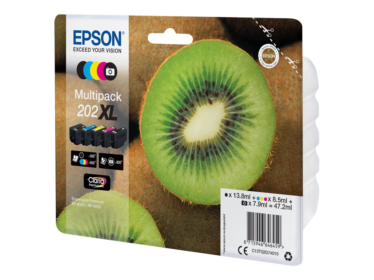 EPSON 1LB Multipack 5-farbig 202XL Kiwi Clara Premium Ink