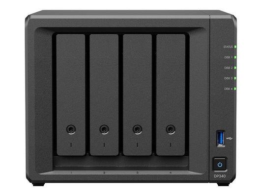 SYNOLOGY DP340 Backup Solution 4 Sockets AMD Ryzen Embedded R1600 16Go Memory