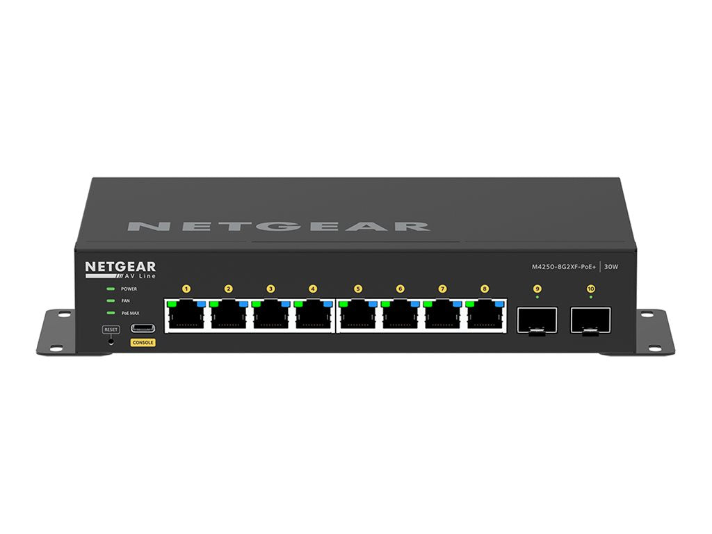 NETGEAR 10PT M4250-8G2XF-POE+ Managed Switch