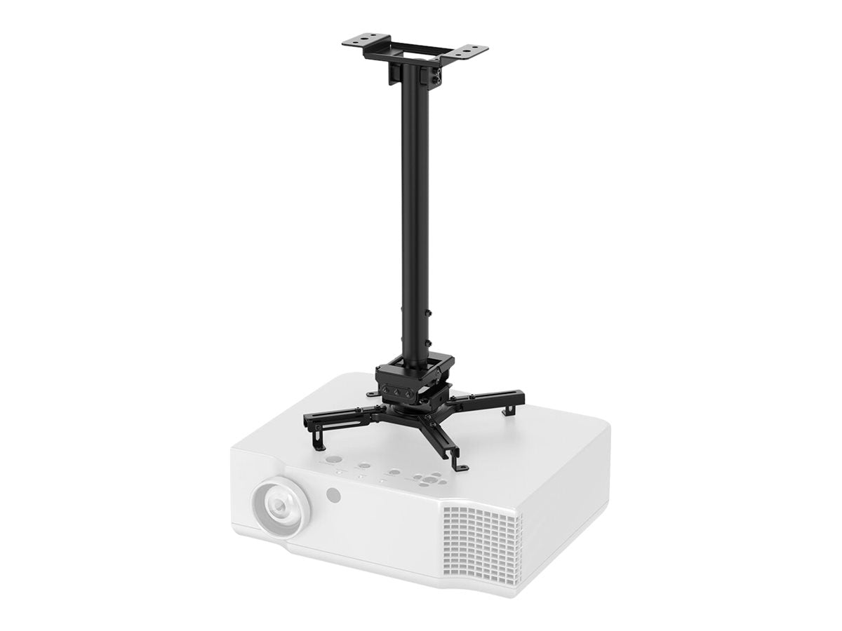 NEOMOUNTS CL25-540BL1 Support de plafond pour vidéoprojecteur - h 60.5-90.5 cm - installation facile - orientable