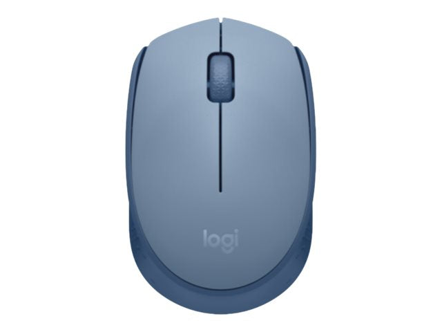 LOGITECH M171 Mouse right and left-handed optical 3 buttons wireless 2.4 GHz USB wireless receiver blue/grey