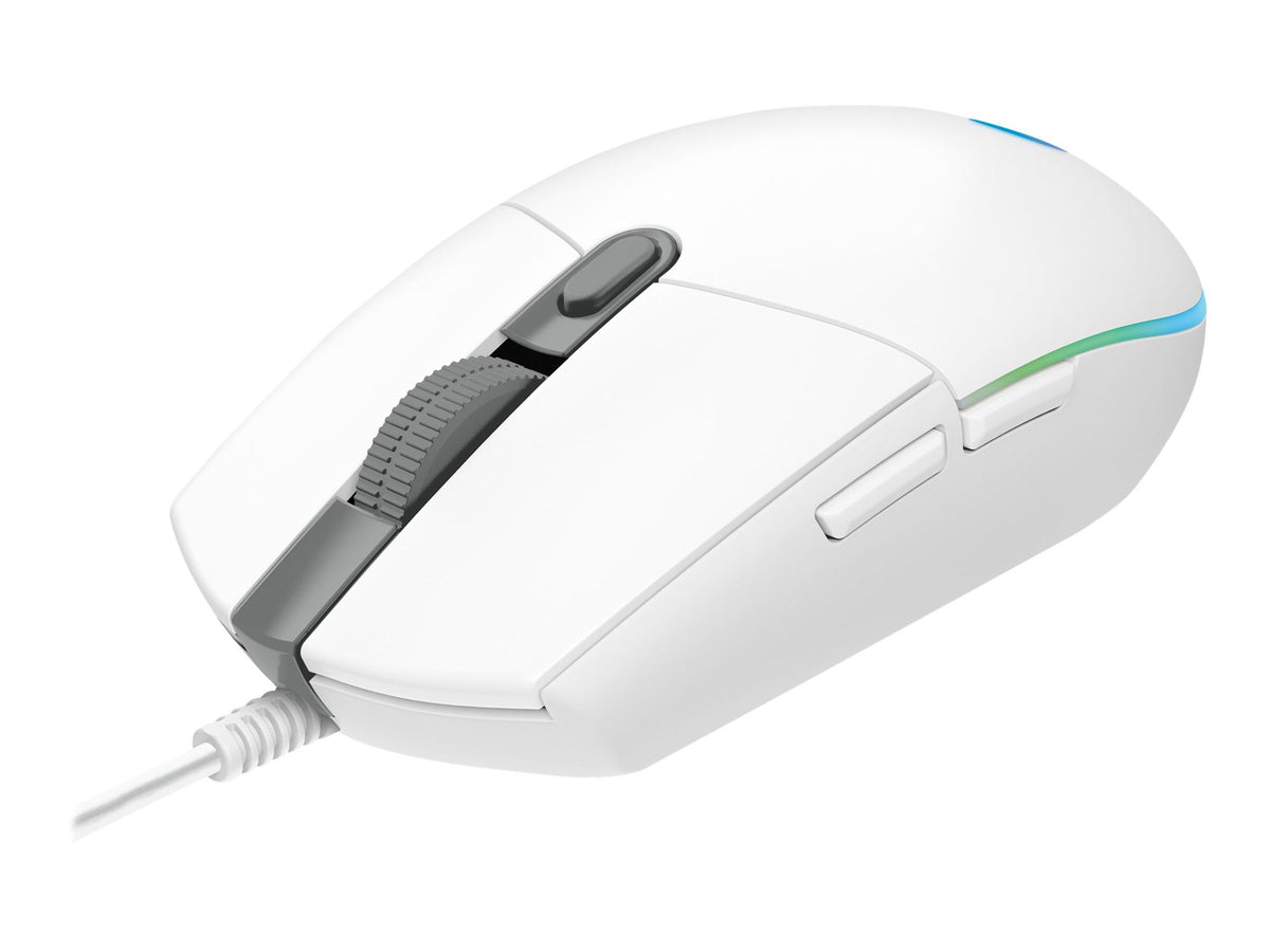 LOGITECH Gaming Mouse G203 LIGHTSYNC Mouse optical 6 buttons wired USB white