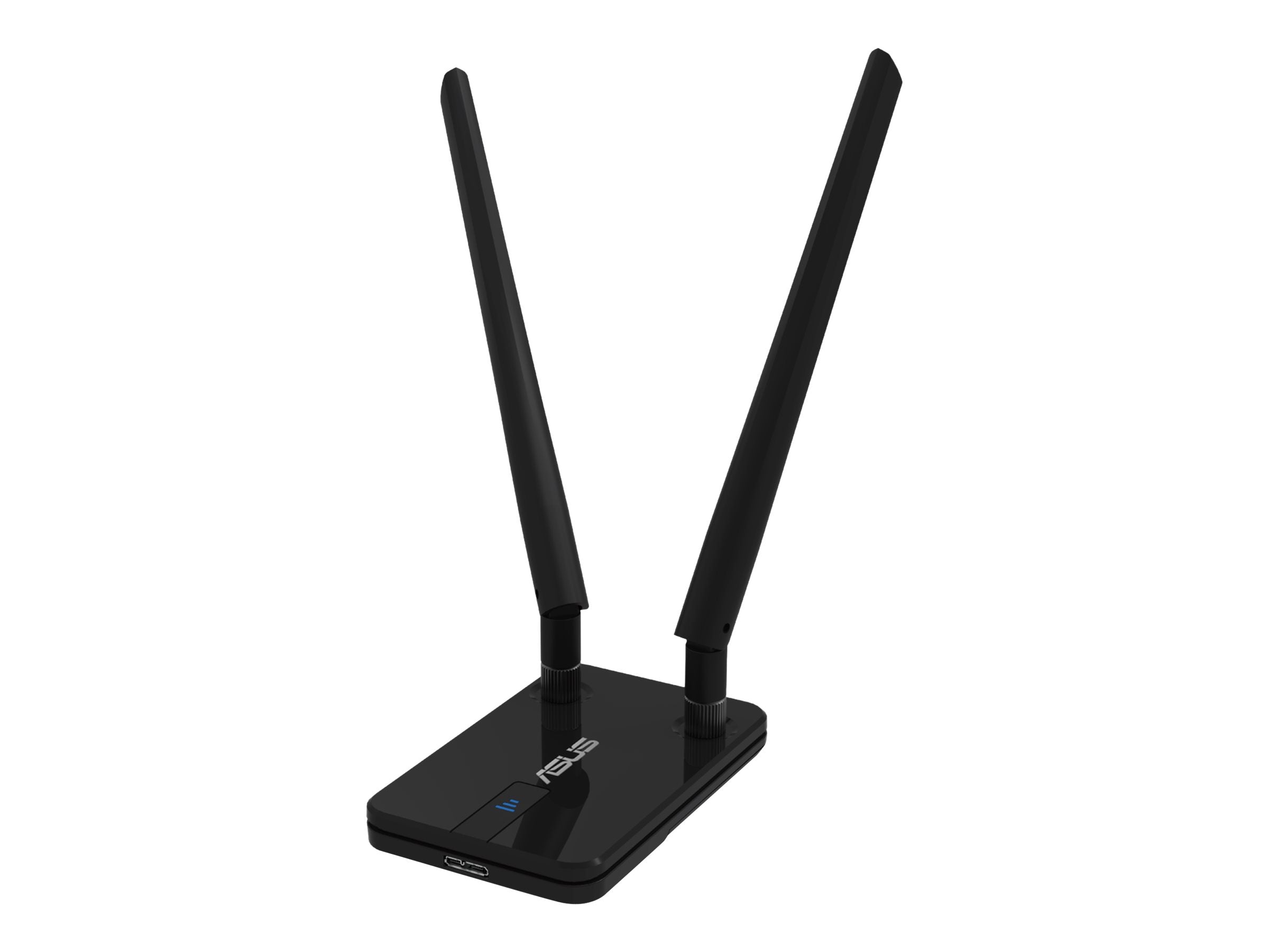 ASUS USB-AC58 Next Generation AC Dual-Band Wireless-AC1300 USB Adapter USB3.0 WPS USB Extension Cable 2xDetachable antenna