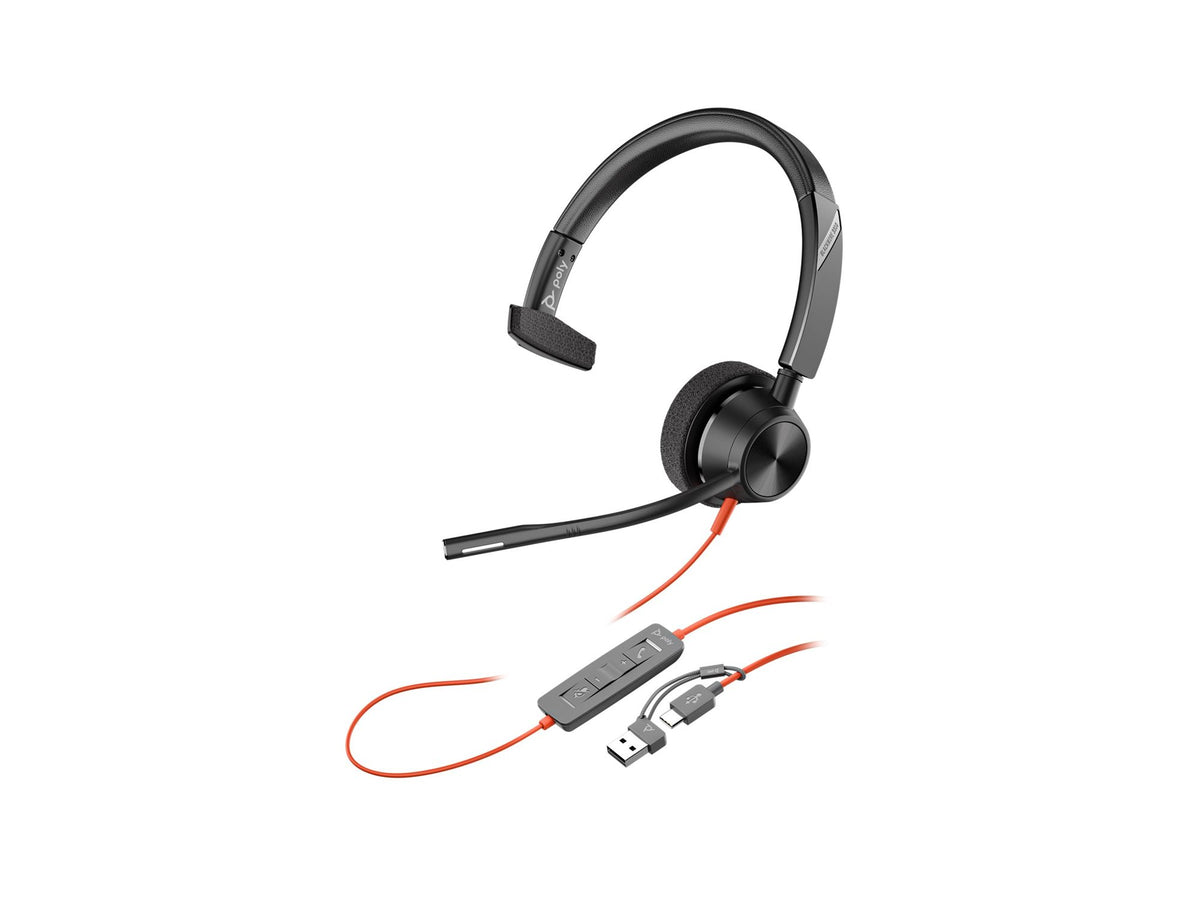 Poly BW 3310 Mono -M USB-C HS+USB-C/A