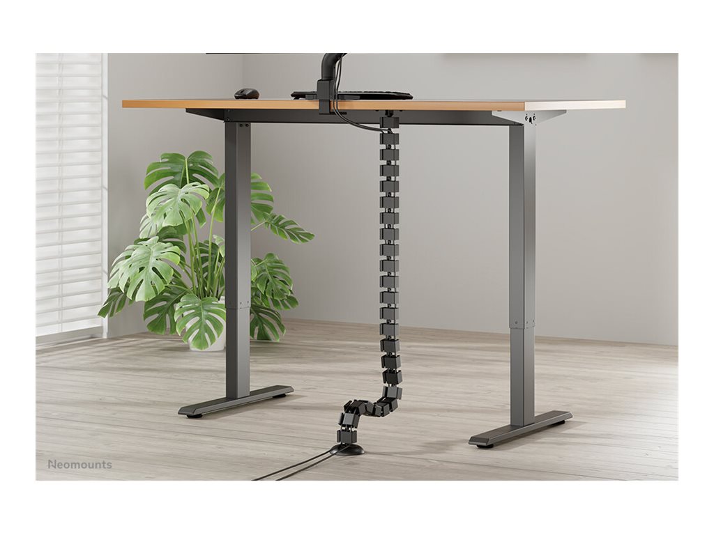 NEOMOUNTS Cable Spine Organizer for sit/stand desk frames screw mounted black