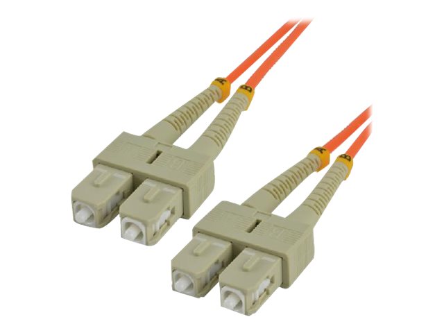 MCL FJOM2/SCSC-5M - Jarretière optique OM2 duplex multimode 50/125 - SC / SC 5m