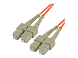 MCL FJOM2/SCSC-5M - Jarretière optique OM2 duplex multimode 50/125 - SC / SC 5m