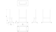 Optoma ST01 Chariot pour panneau plat interactif OP651RK, OP751RK, OP861RK