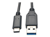 EATON TRIPPLITE USB-C to USB-A Cable M/M USB 3.1 Gen 1 5Gbps Thunderbolt 3 Compatible 3ft. 0.91m