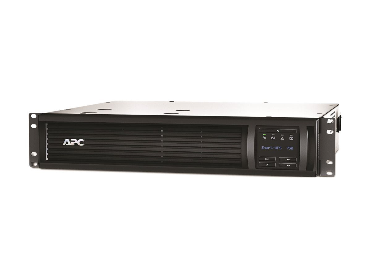 APC Smart-UPS 750VA LCD RM UPS Rack AC 230V 500Watt 750VA Ethernet RS-232 USB oc 4 2U BK with APC UPS Network Management Card