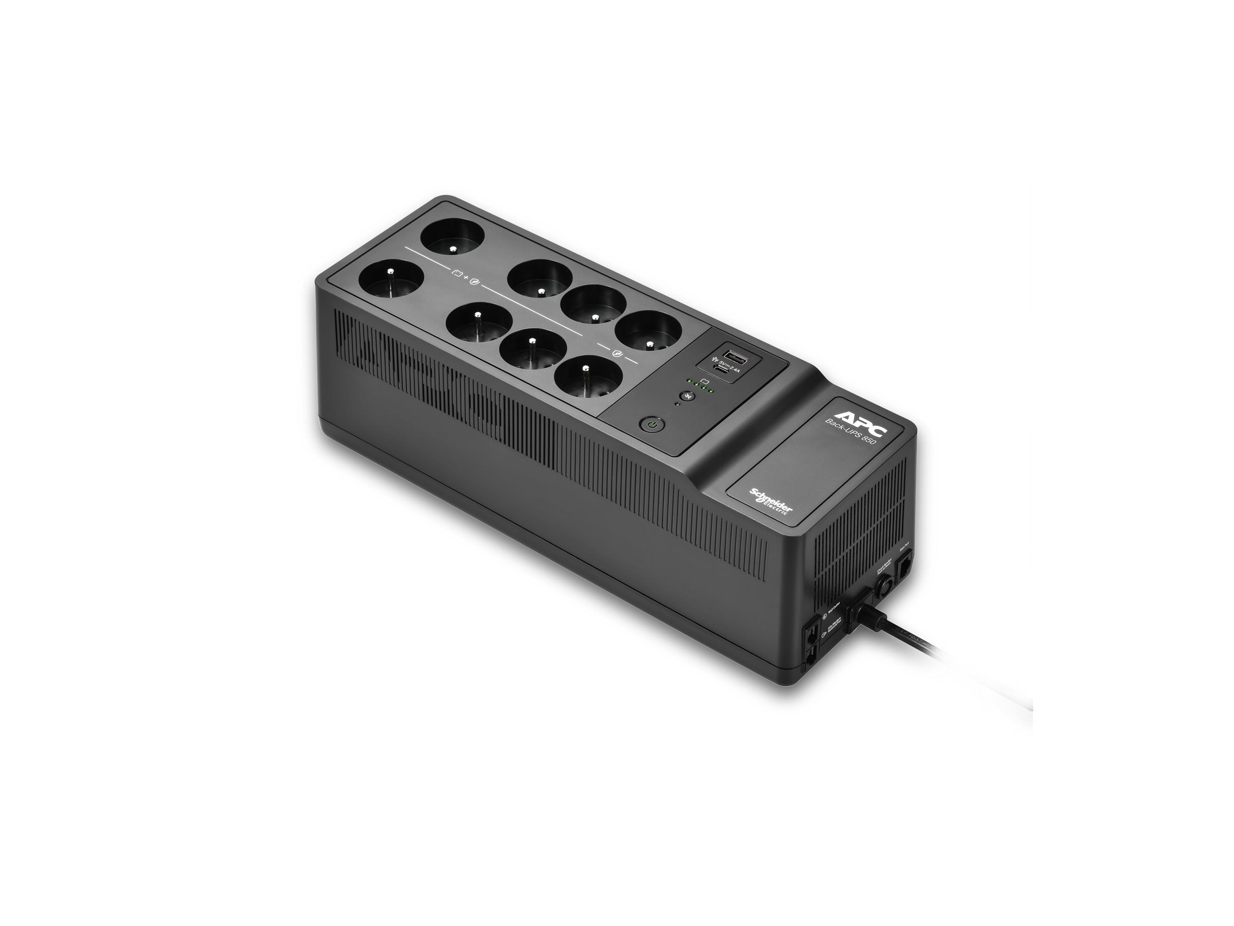 APC Back-UPS BE850G2-FR UPS AC 220/230V 520Watt 850VA USB output connectors 8 Black