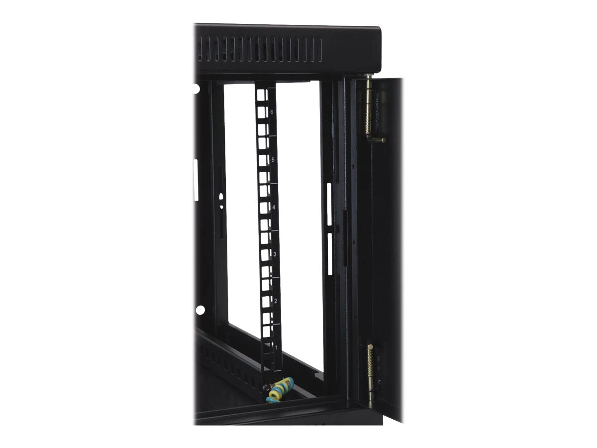 EATON TRIPPLITE 6U Wall Mount Rack Enclosure Server Cabinet w/ Acrylic Window Rack cabinet wall mountable Black 6U 19
