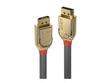 LINDY 15m DisplayPort Cable Gold Line Resolution: 4096x2160 60Hz 4:4:4 8bit