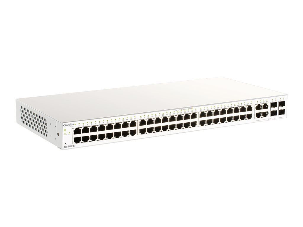 D-LINK Nuclias Switch 52xGE-ports Smart Managed incl 4x1G Combo w/1Yr Lic