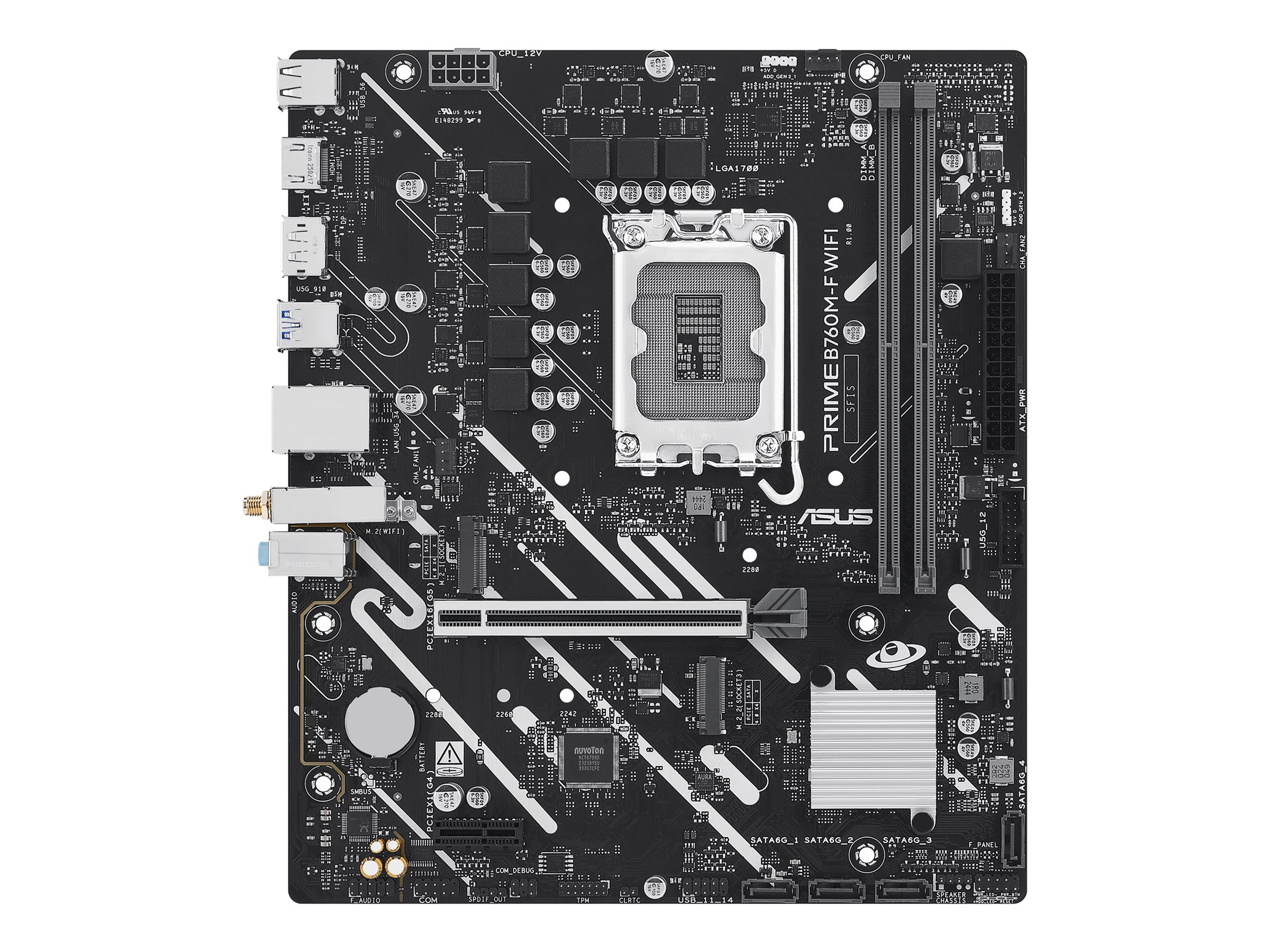 ASUS PRIME B760M-F WIFI LGA 1700 mATX motherboard DDR5 1xHDMI 1xDP 2xM.2 4xSATA