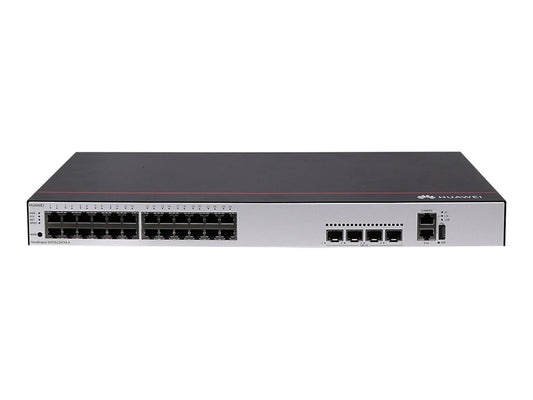 HUAWEI S5735-L24T4X-A 24x10/100/1000BASE-T ports 4x10GE SFP+ ports AC power + S57XX-L Series Basic SW Per Device (P)